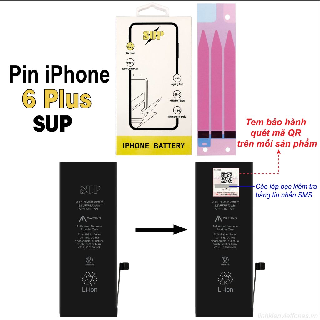 Pin iPhone 6 Plus SUP