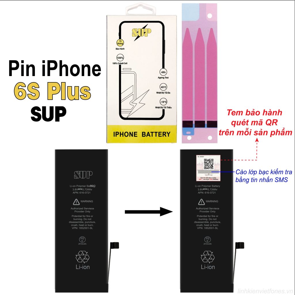 Pin iPhone 6S Plus SUP