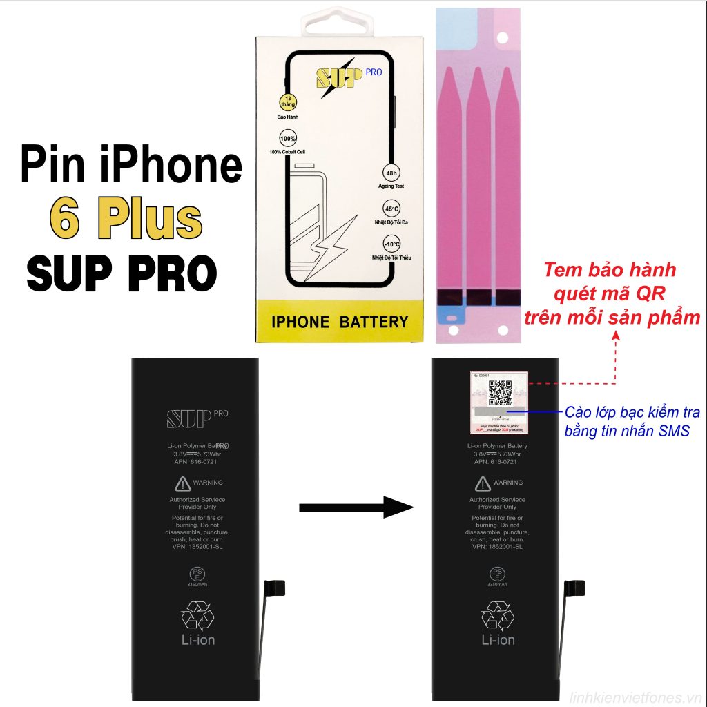 Pin iPhone 6 Plus SUP PRO