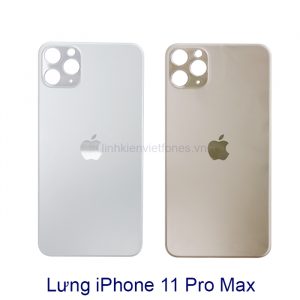 lưng iphone 11 pro max trắng - vàng