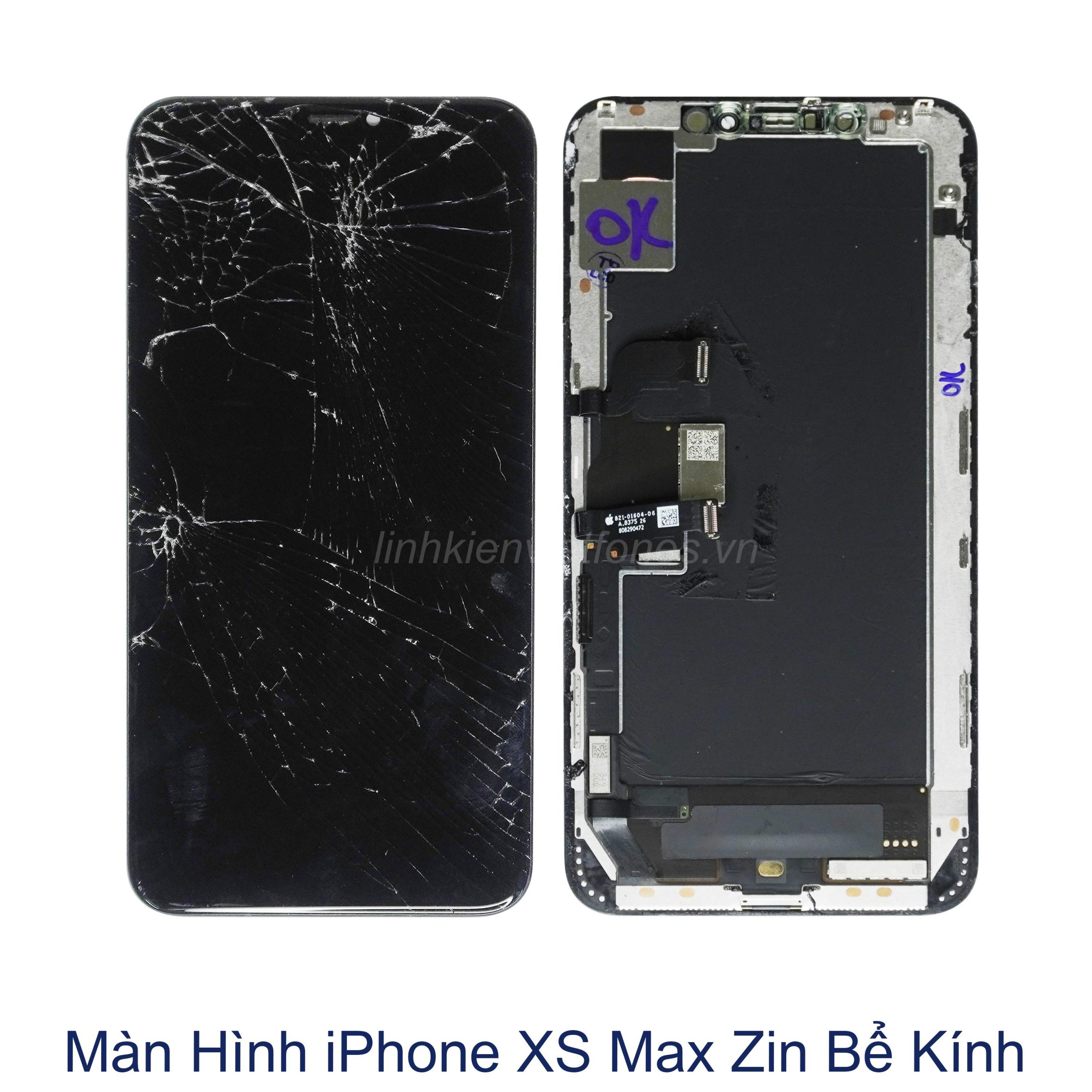 Màn Hình Iphone Xs Max Bể Kính Zin - Linhkienvietfones.Vn