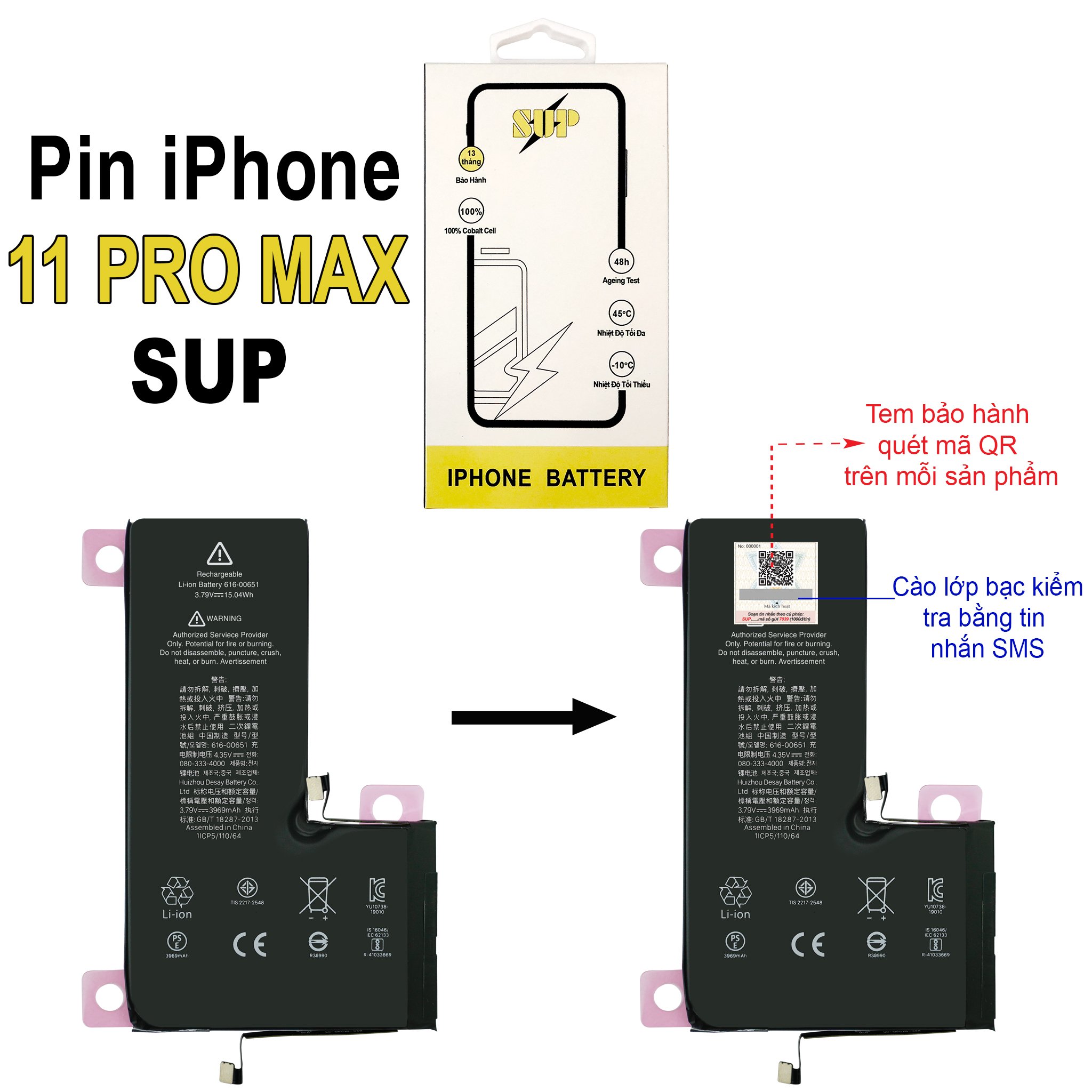 Pin iPhone 11 Pro Max SUP