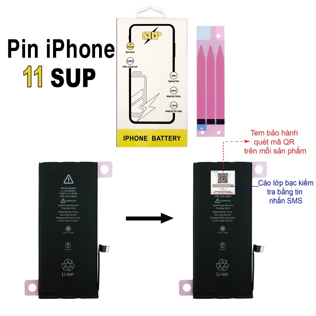 Pin iPhone 11 SUP