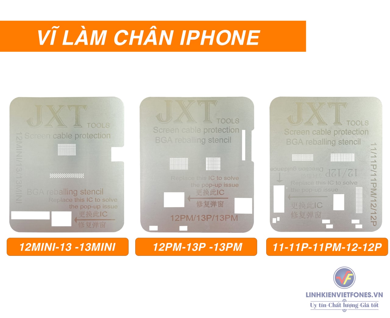Vỉ Làm Chân IC Cảm Ứng iPhone 11 - 13 Pro Max