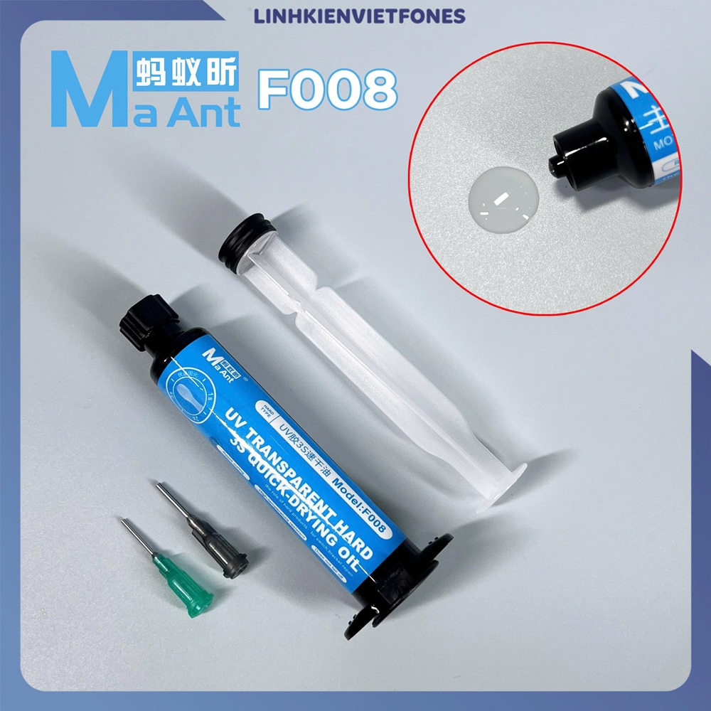 Keo UV MaAnt 3s Quick F008 (trắng trong) 1 keo uv maant f008 1